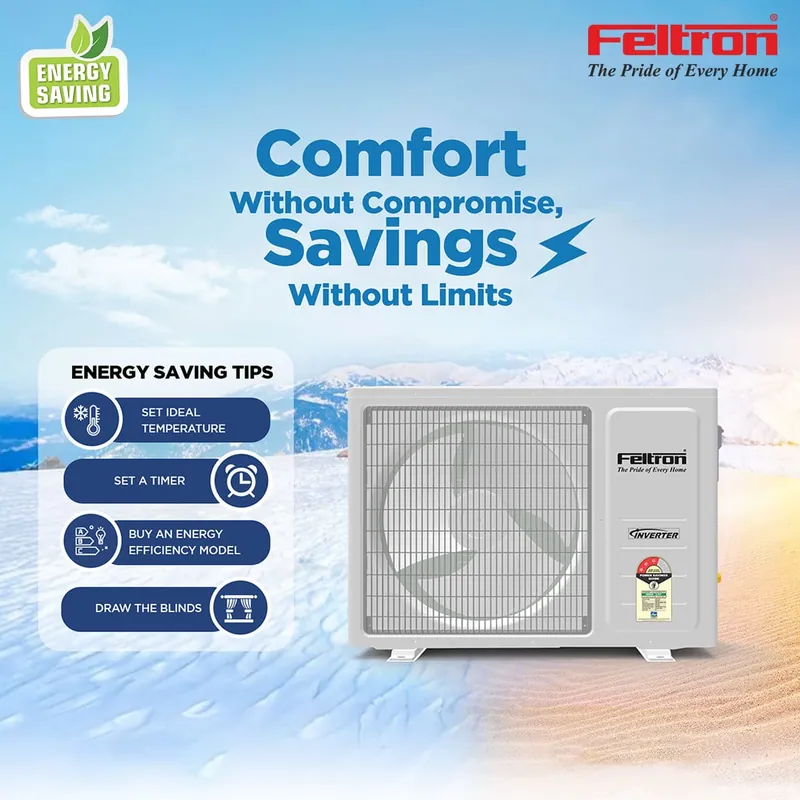 Feltron 1.5 Ton (18k) 3 Star Inverter Convertible Split Air Conditioner — image 4