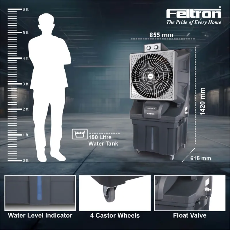Feltron 150 Ltr Commercial Air Cooler (Defender) — image 4