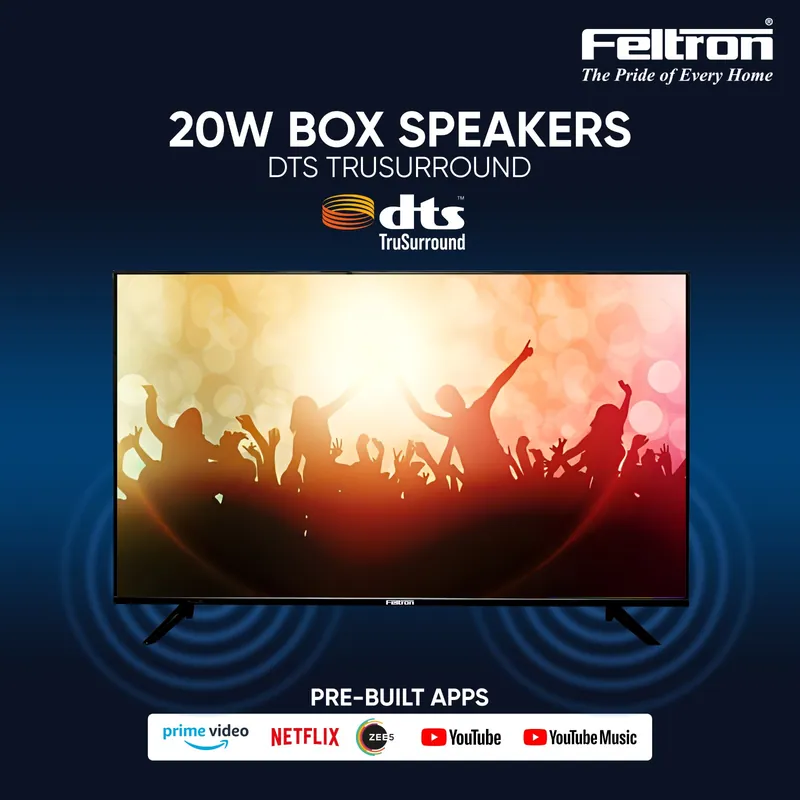 Feltron 109 cm (43 inch) Ultra HD LED Smart Web OS TV Bezel-less design (FT43094KSWFL) — image 4