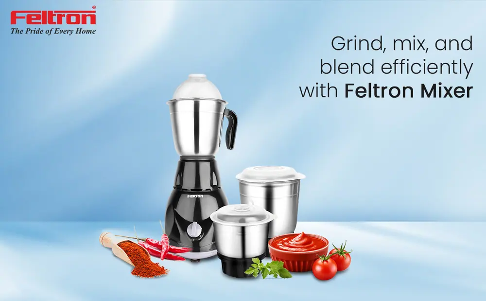 Feltron Turbo Blend Pro Mixer Grinder 500W (3 Jar) — details 1