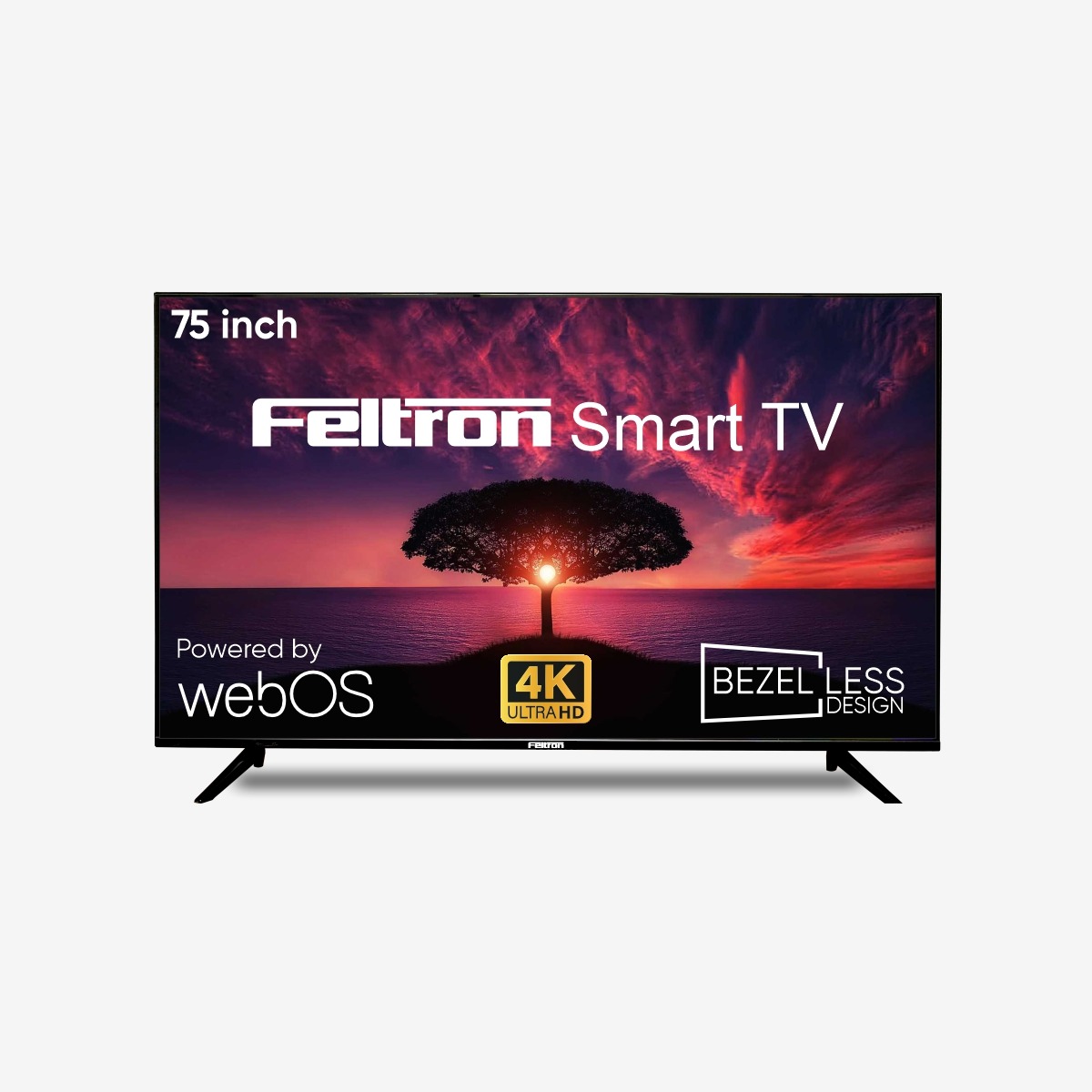 Feltron 190 cm (75 inch) Ultra HD LED Smart Web OS TV Bezel-less design (FT75094KSGFL)